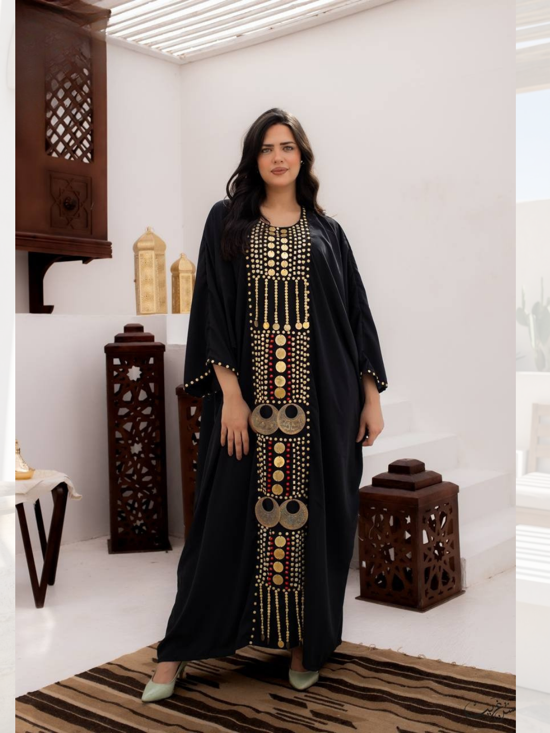 جلابيه كريب مطرز