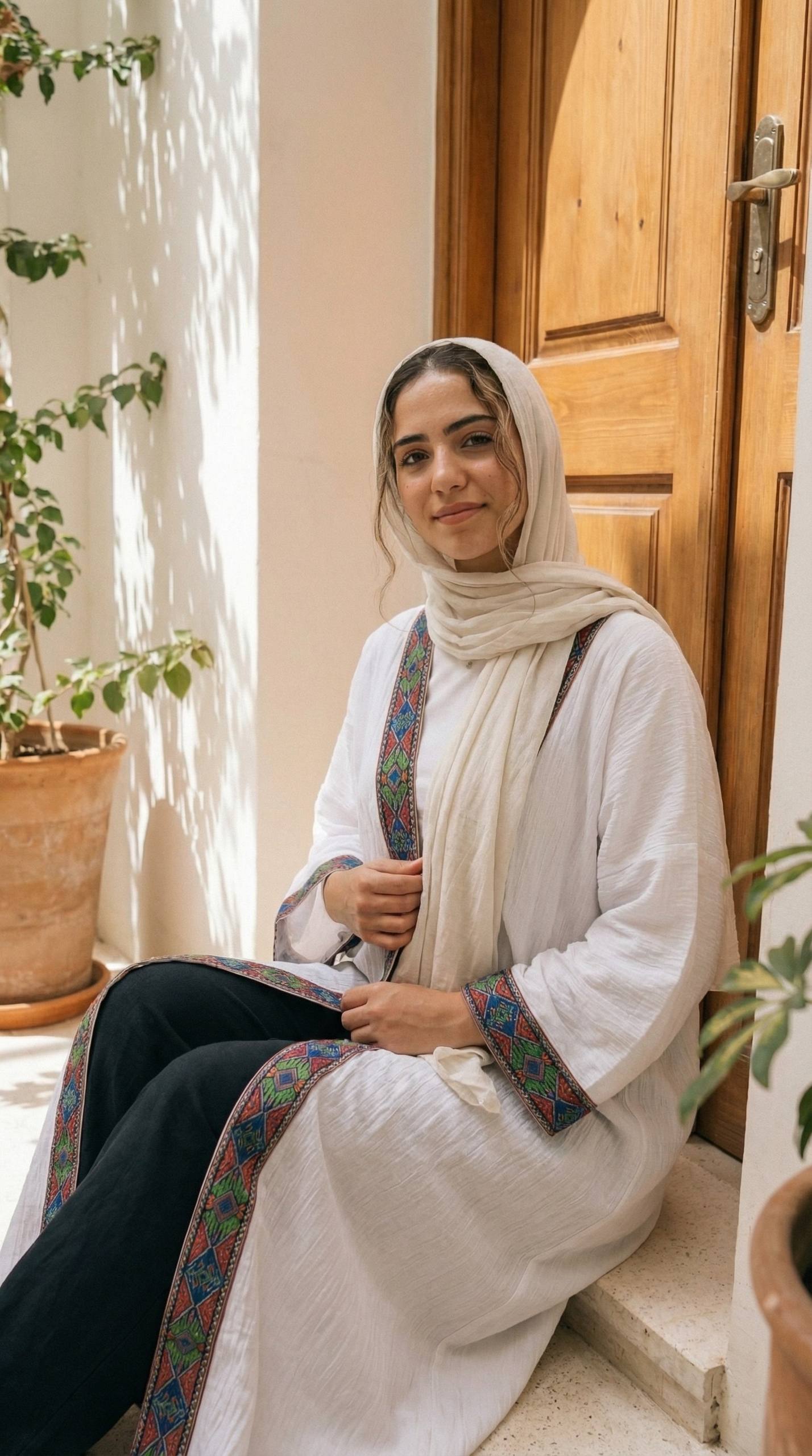 بشت كتان بوهيمي